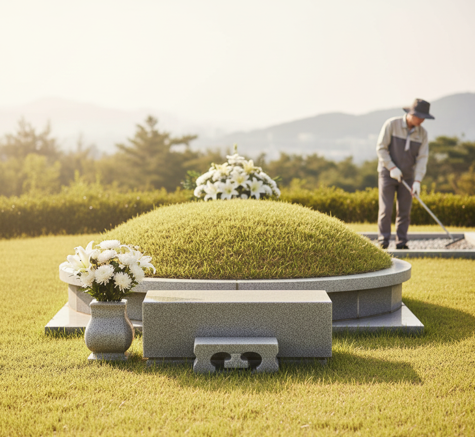 묘비석 세척·복원 사례