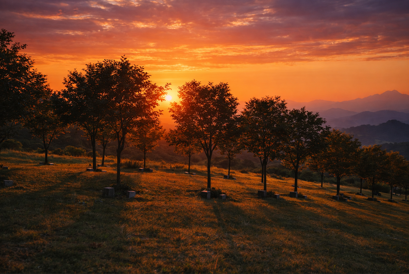 수목장 마감 점검